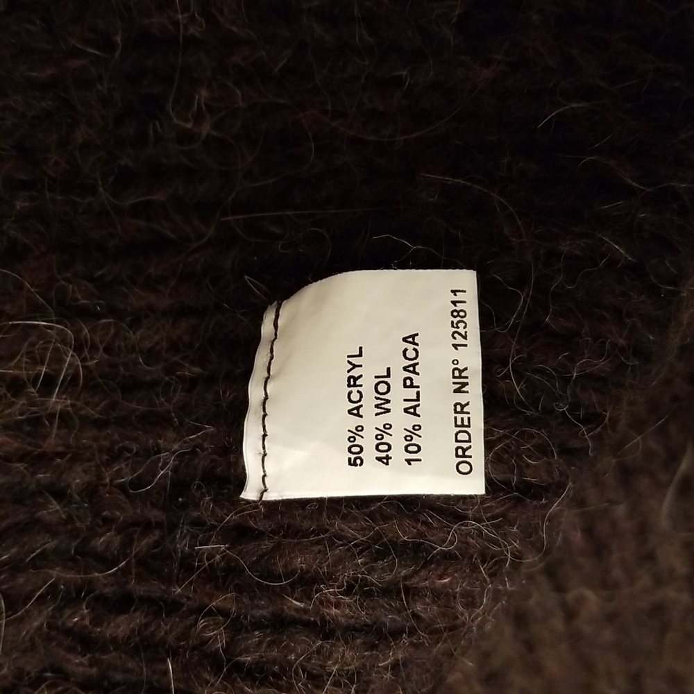 (L) Miss Etam Cardigan Fuzzy Furry Cozy Warm Lounge Cabin Natural Fibres Layers - Picture 7 of 8